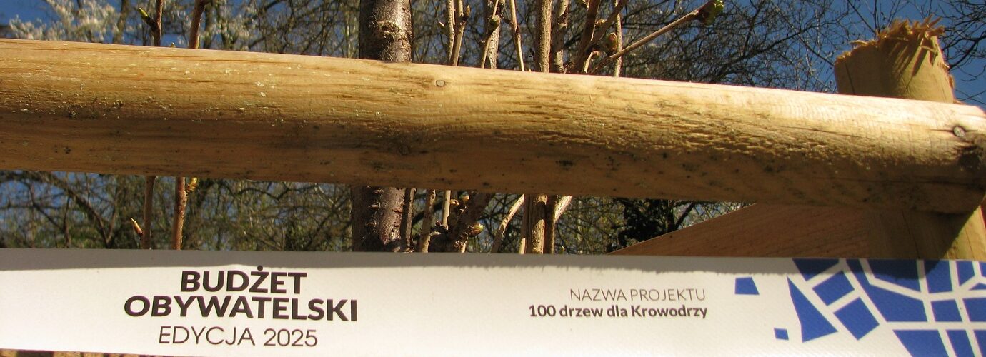 Oznaczenia projektów z Budżetu Obywatelskiego - Park Młynówka